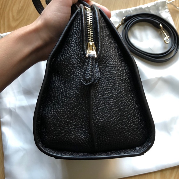 COACH Mini Nolita Black Pebbled Leather Satchel - Picture 3 of 16